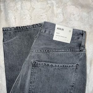 NWT AGOLDE Riley High Rise Straight Crop